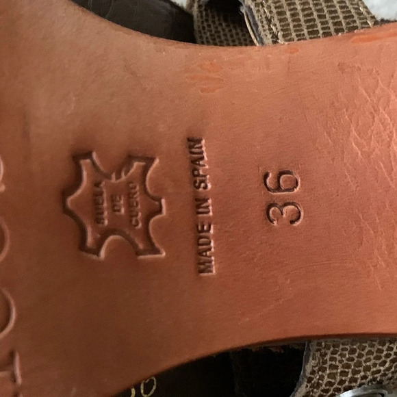 Neosens Sandals Slingback made in Spain leather straps size 36 - Picture 6 of 16